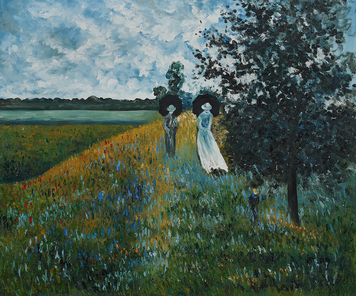 Walking Near Argenteuil by Claude Monet